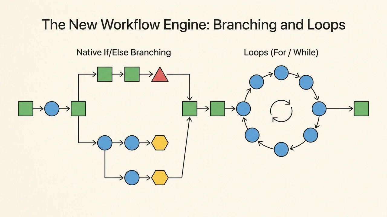 3. The New Workflow Engine: Branching and Loops